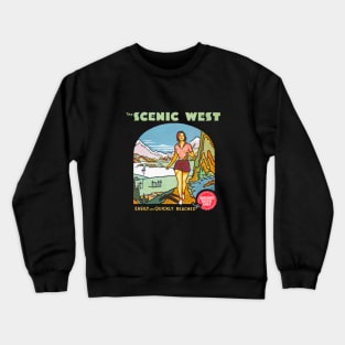 1940's The Scenic American West Crewneck Sweatshirt